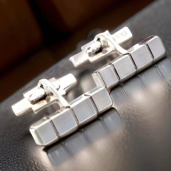 Georg Jensen Estate Mens Cufflinks Sterling Silver GJ29 - Picture 1 of 13